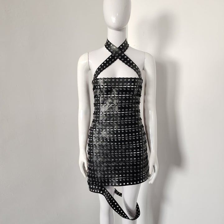 Hot Fashionista - Women's Online Fashion Dress | Capri Eyelet Detail Mini Dress