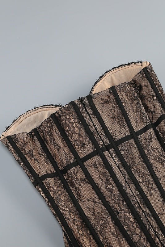 Hot Fashionista - Women's Online Fashion Dress | Cassandra Sheer Lace Corset Dress