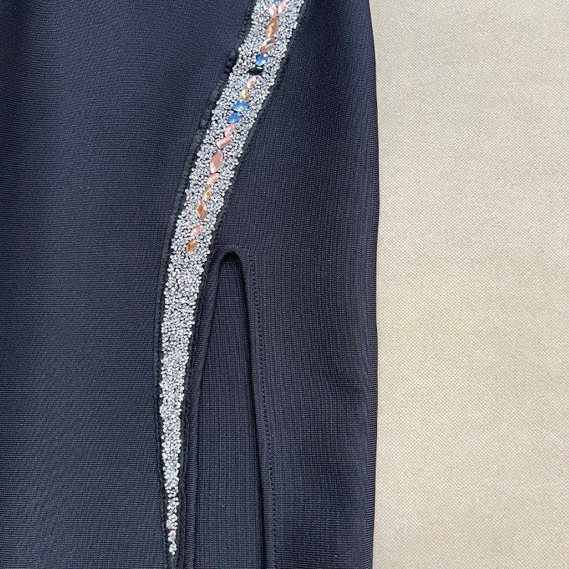 Hot Fashionista - Women's Online Fashion Dress | Cassy Crystal Snake Split Maxi Dress