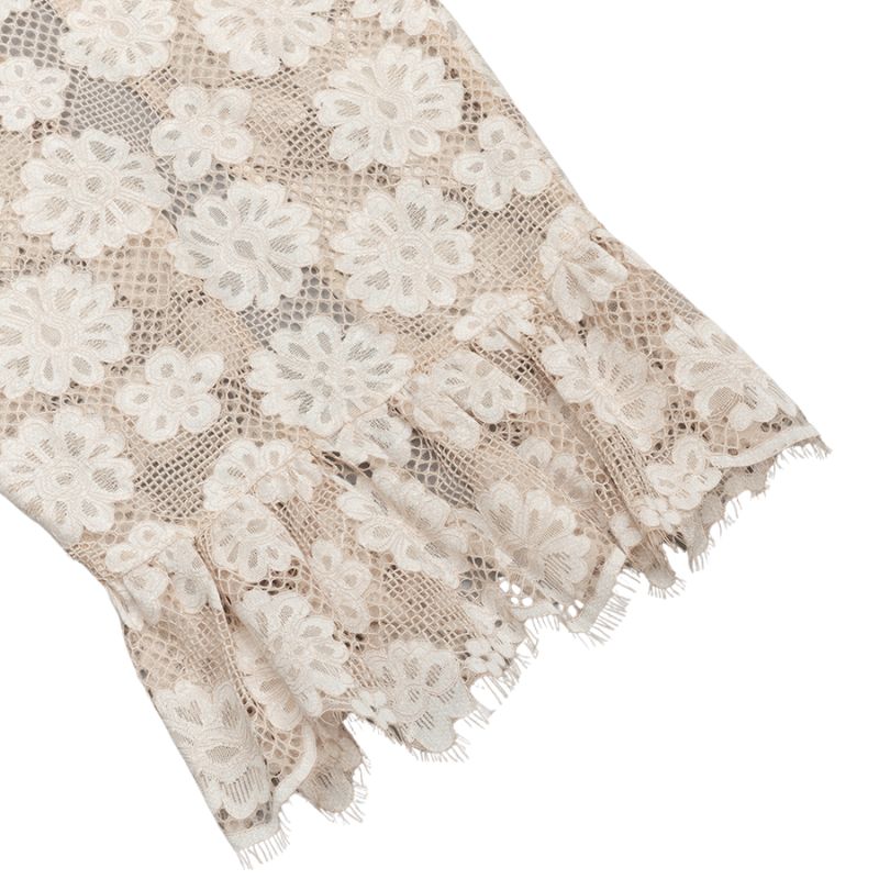 Hot Fashionista - Women's Online Fashion Dress | Chantilly Lace Floral Belted Dress