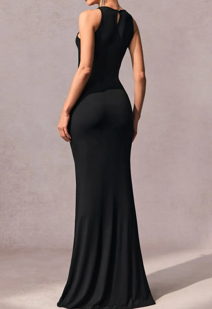 Kaelani Crystal Embellished Scoop Neck Maxi Dress - Hot fashionista