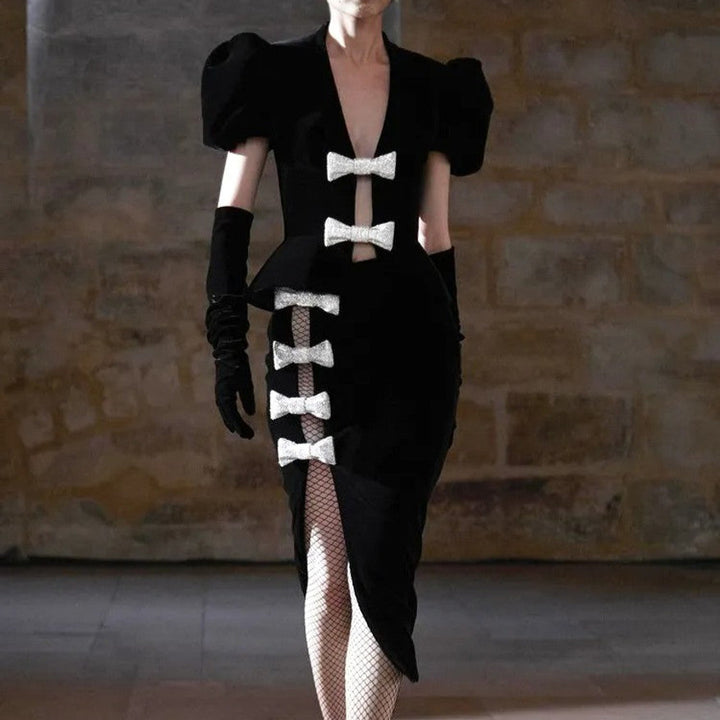 Katie Bow Silk Velvet Skirt Set - Hot fashionista