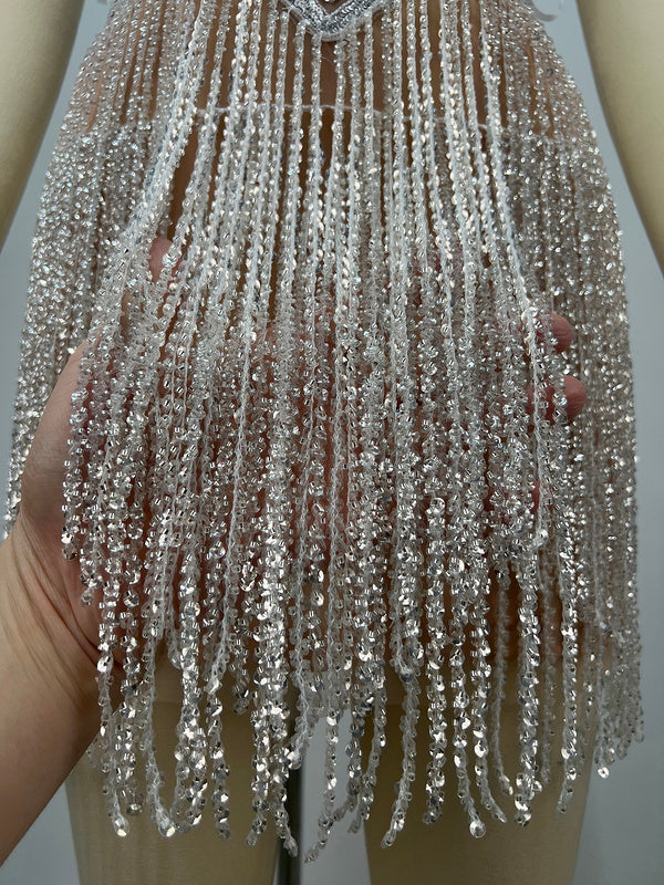 Laken Crystal Embellished Strapless Mini Dress - Hot fashionista