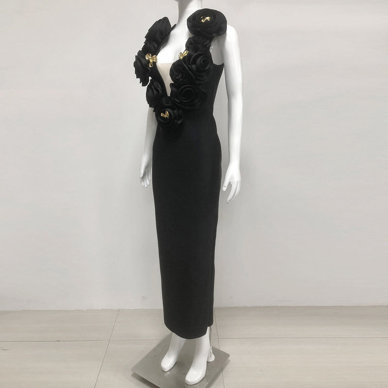 Liora Floral Detailed Maxi Dress - Hot fashionista