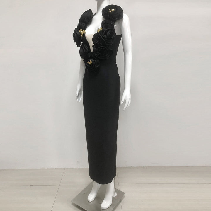 Liora Floral Detailed Maxi Dress - Hot fashionista