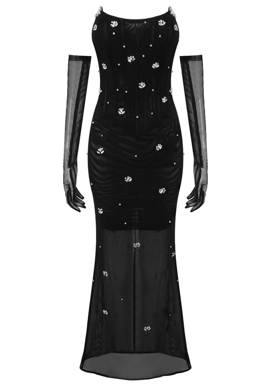 Lumen Crystal-Embellished Strapless Corset Dress - Hot fashionista