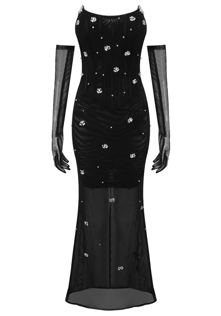 Lumen Crystal-Embellished Strapless Corset Dress - Hot fashionista