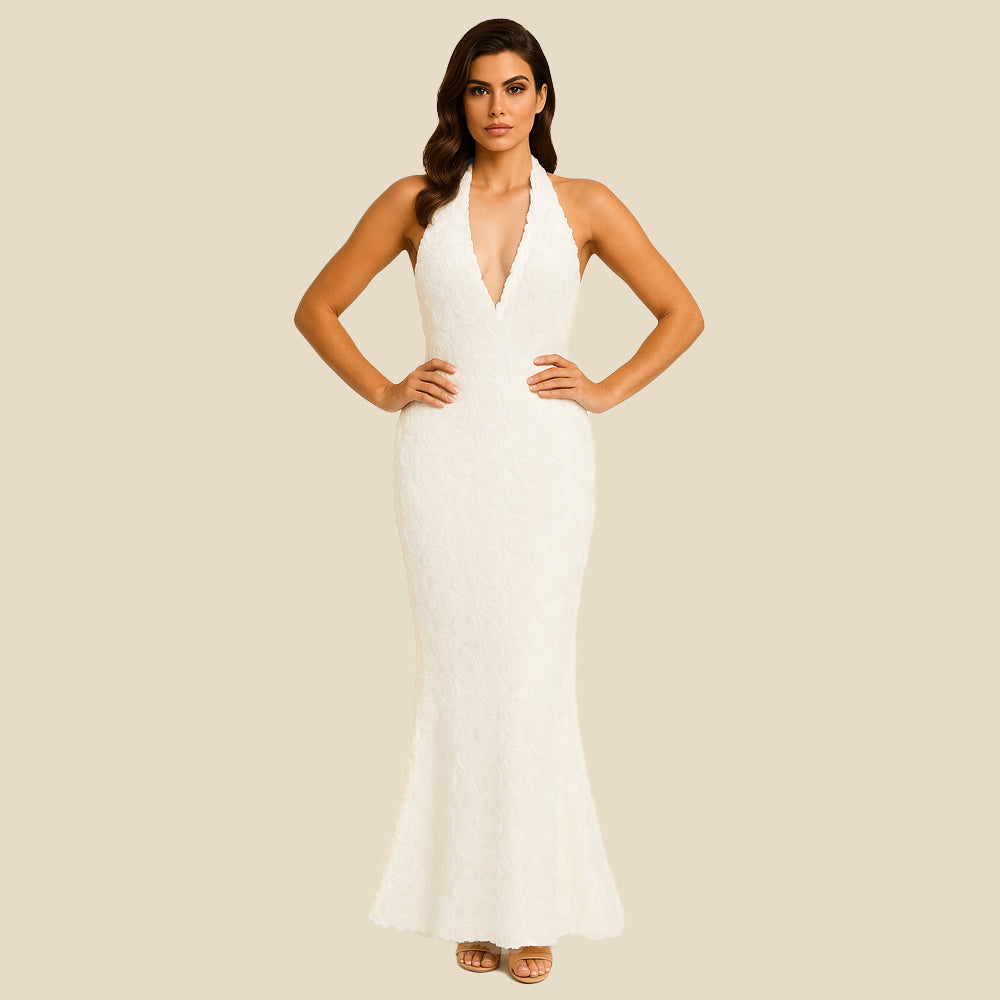 Luna 3D Flower Applique Dress - Hot fashionista