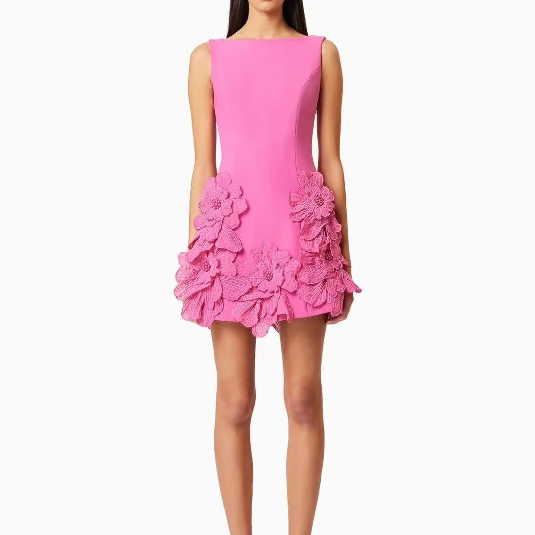 Marlowe Floral Embellished Mini Dress - Hot fashionista