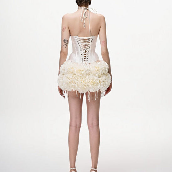 Meilani Halter Floral Corset Two Piece Set - Hot fashionista