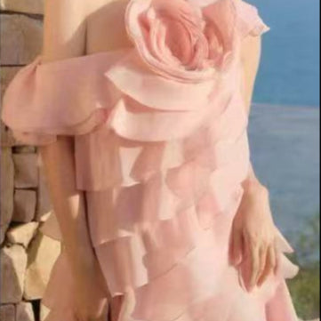 Milan Flower One Shoulder Ruffle Mini Dress - Hot fashionista