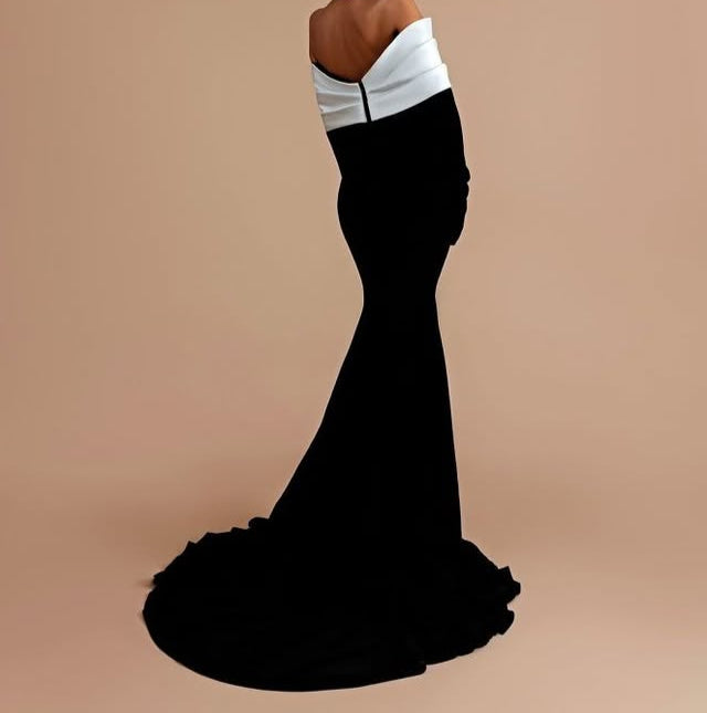 Nova-Rae Long Sleeves Off Shoulder Mermaid Maxi Dress - Hot fashionista