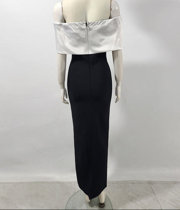 Nova-Rae Long Sleeves Off Shoulder Mermaid Maxi Dress - Hot fashionista