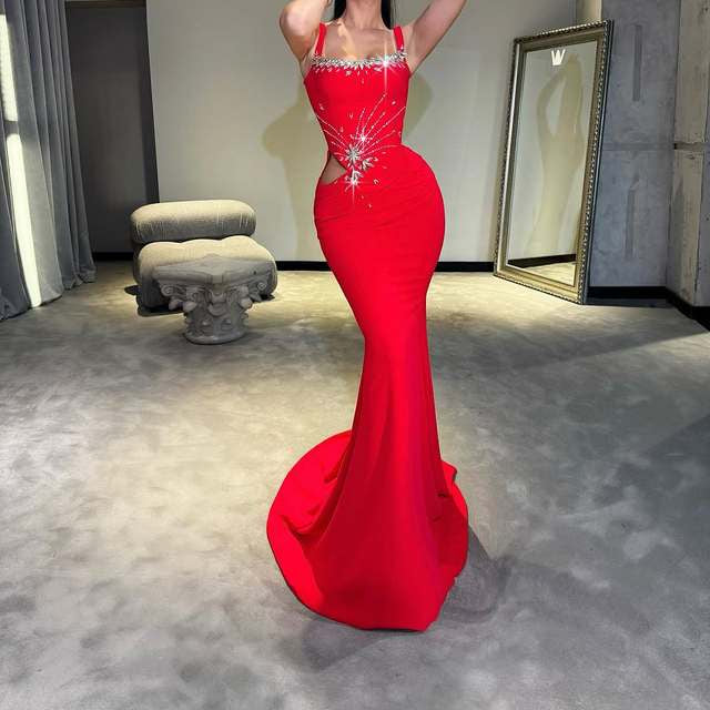 Oaklyn Crystal Embellished Draped Maxi Dress - Hot fashionista