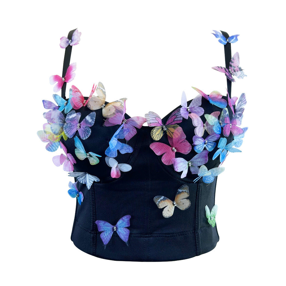 Hot Fashionista Palmira Butterfly Corset Cami Top