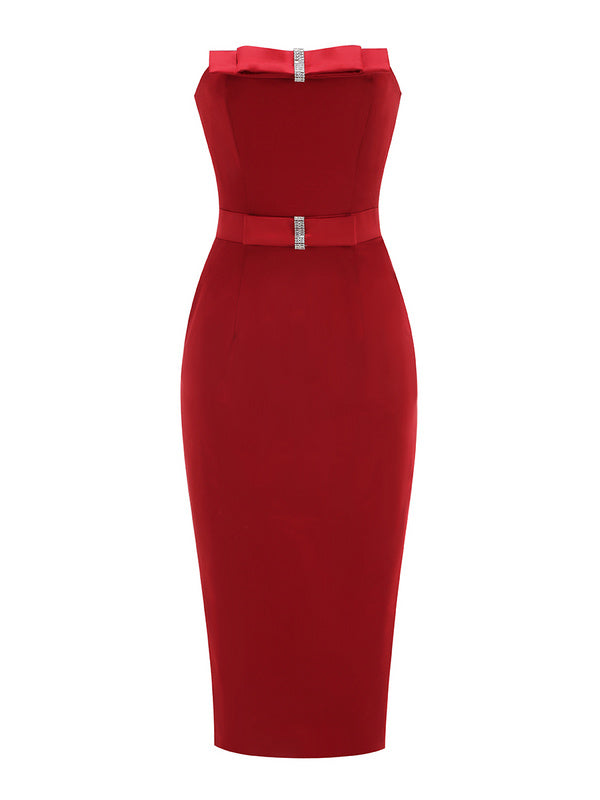 Rosie Strapless Bow Maxi Dress - Hot fashionista