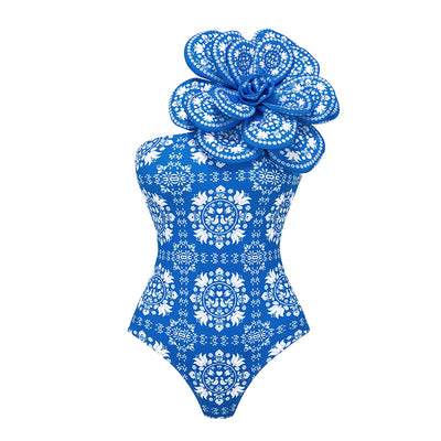 Hot Fashionista Ruby 3D Floral One Piece Swimsuit