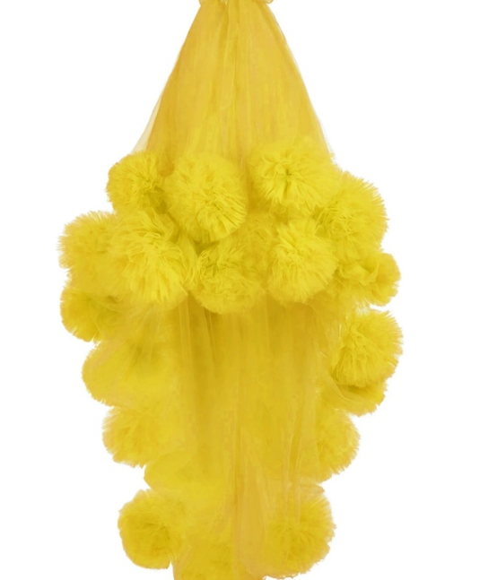 Veronica Pompoms Tulle Dress - Hot fashionista