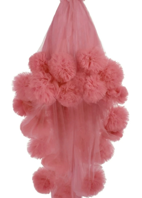 Veronica Pompoms Tulle Dress - Hot fashionista