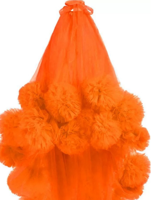 Veronica Pompoms Tulle Dress - Hot fashionista
