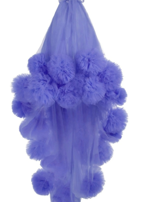 Veronica Pompoms Tulle Dress - Hot fashionista