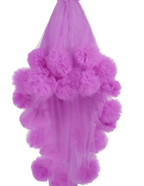 Veronica Pompoms Tulle Dress - Hot fashionista