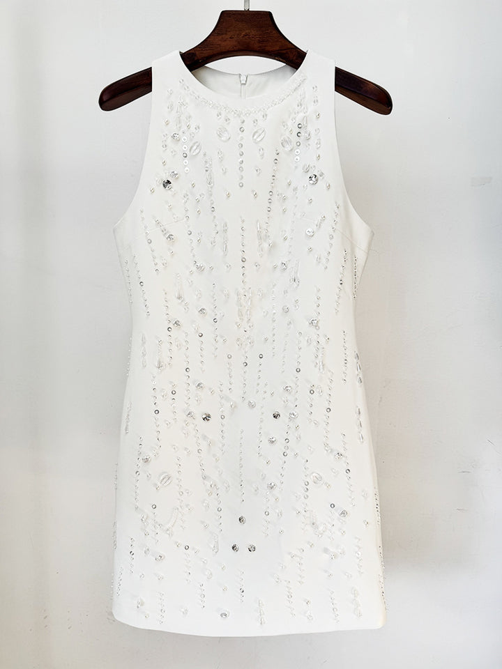 Seraphina Crystal-Embroidered Mini Dress - Hot fashionista