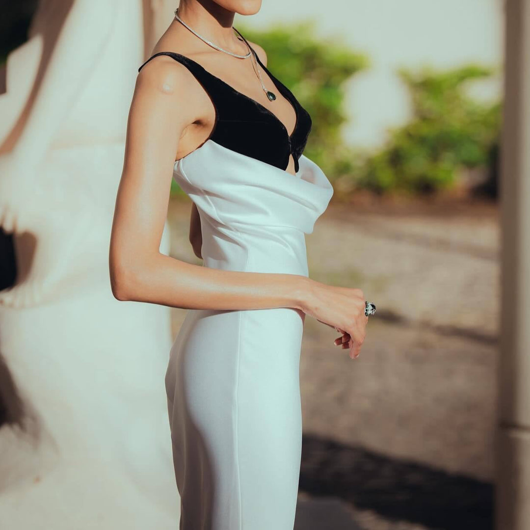 Tempest Velvet Draped Maxi Dress - Hot fashionista