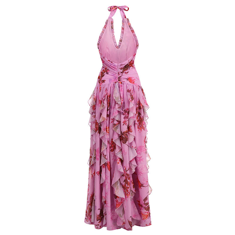 Tori Floral Haze Stretch Tulle Maxi Dress - Hot fashionista