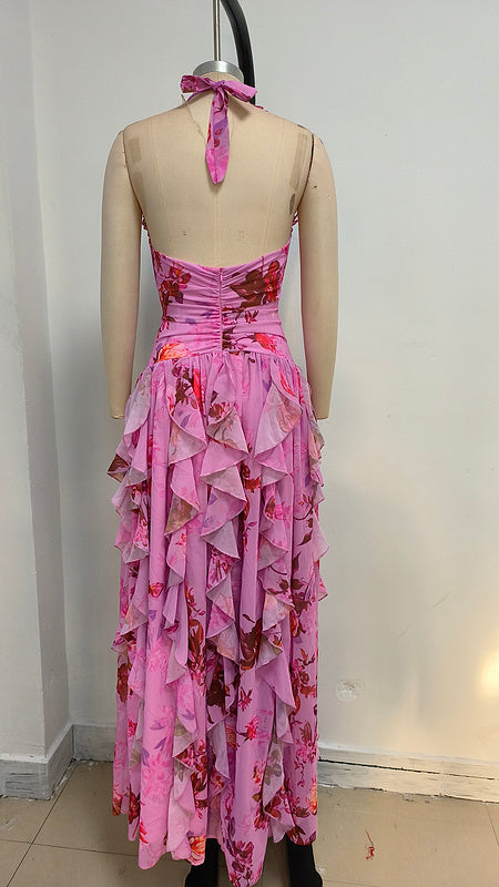 Tori Floral Haze Stretch Tulle Maxi Dress - Hot fashionista