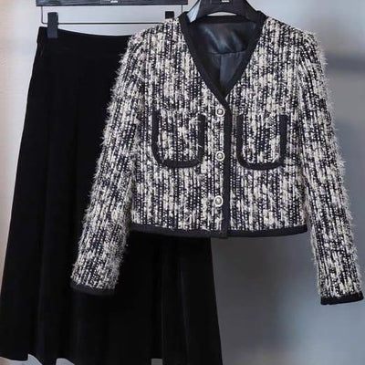 Hot Fashionista Olivia Long Sleeve Top & Long Skirt Set