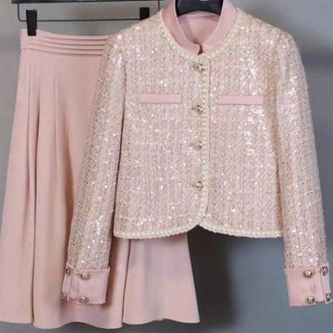 Olivia Long Sleeve Top & Long Skirt Set - Hot fashionista