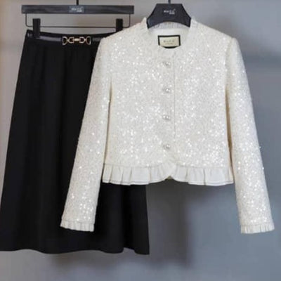 Olivia Long Sleeve Top & Long Skirt Set - Hot fashionista