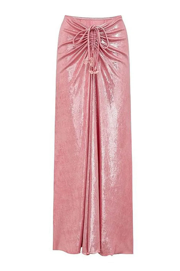 Zaniyah Butterfly Applique One-Piece and Maxi Skirt Swim Set - Hot fashionista