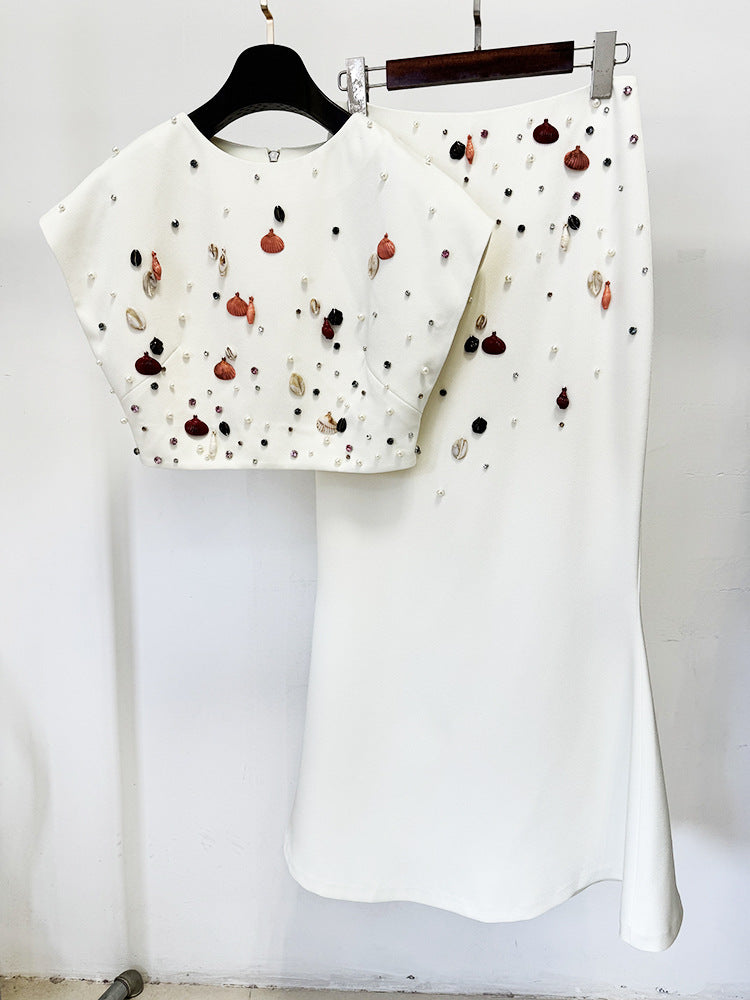 Zina Sleeveless Diamond Fishtail And Maxi Skirt - Hot fashionista