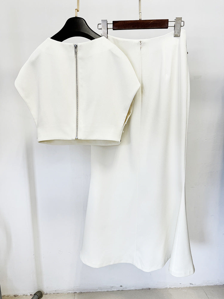 Zina Sleeveless Diamond Fishtail And Maxi Skirt - Hot fashionista