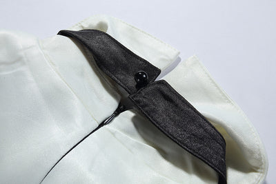 Prairie Long-Sleeve Rhinestone Sequined Paneled Tweed Mini A-Line Dress - Hot fashionista