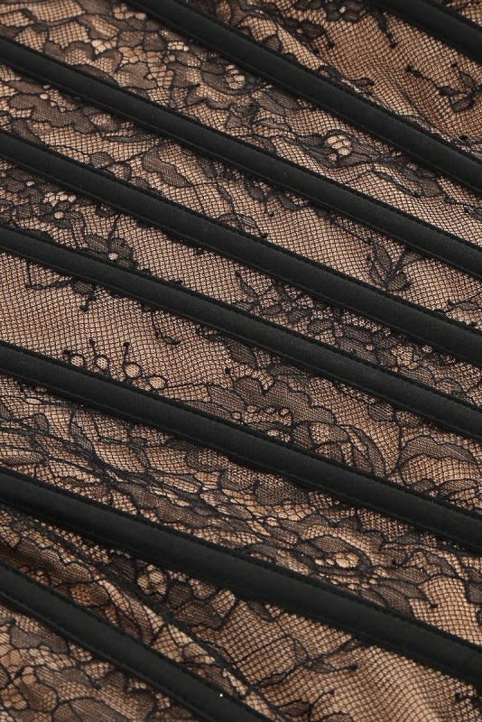 Cassandra Sheer Lace Corset Dress - Hot fashionista
