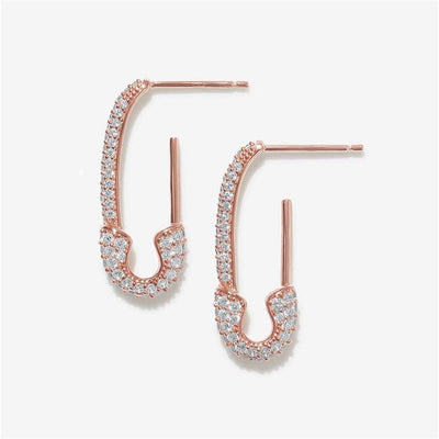 Hot Fashionista Dina U-shaped Pin Studded Earrings