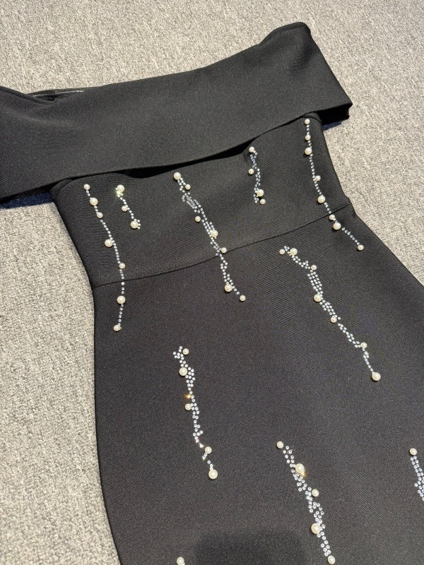 June Viscose Off-Shoulder Flowing Maxi Dress - Hot fashionista