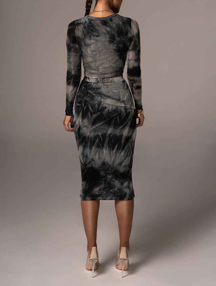 Hot Fashionista Edwina Tie-dye Skirt Set