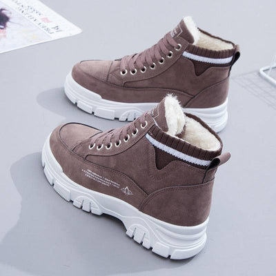 Cotton winter snow boots for women thickened and fleece ankle boots - Hot fashionista