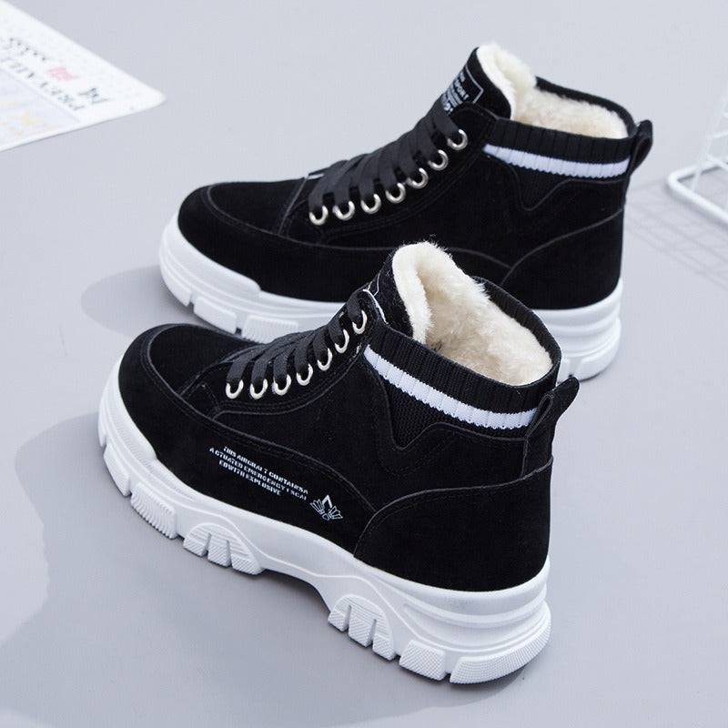 Cotton winter snow boots for women thickened and fleece ankle boots - Hot fashionista