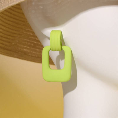 Geometric Square Fashion Personalized Acrylic Earrings