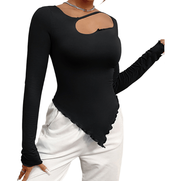 Long sleeved design creates a slimming and tight fitting base for autumn and winter tops - Hot fashionista
