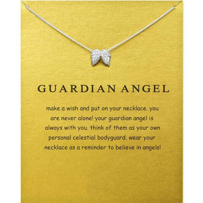 Angel Wings Instagram Wind Wings Light Luxury Gold Plated Alloy Collar Short Necklace - Hot fashionista