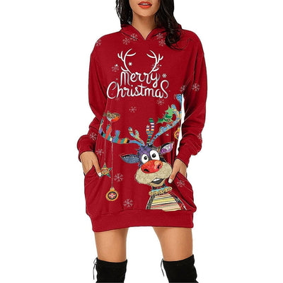 Long Sleeve Sweater Dress for Christmas - Hot fashionista
