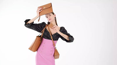 Trendy Women's Bag Retro Celebrity One Shoulder Handbag New High Capacity Fashion Cross Four Piece Set Mother Bag - Hot fashionista