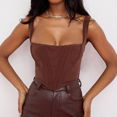 Candice Sleeveless Strappy Corset Top - Hot fashionista