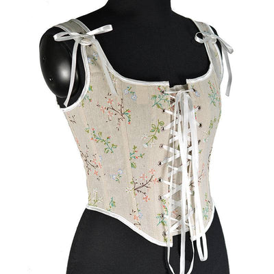 Jessy Drawstring Front Floral Corset Top - Hot fashionista